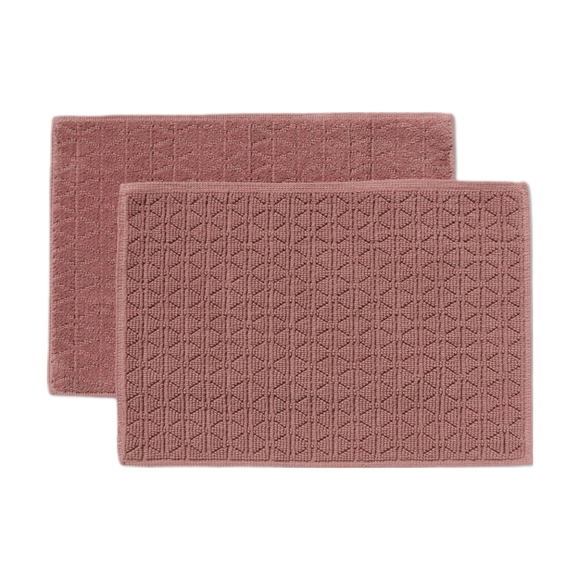 Threshold Bath New Threshold Mauve 2 Piece Boho Bath Rug Set 24x7